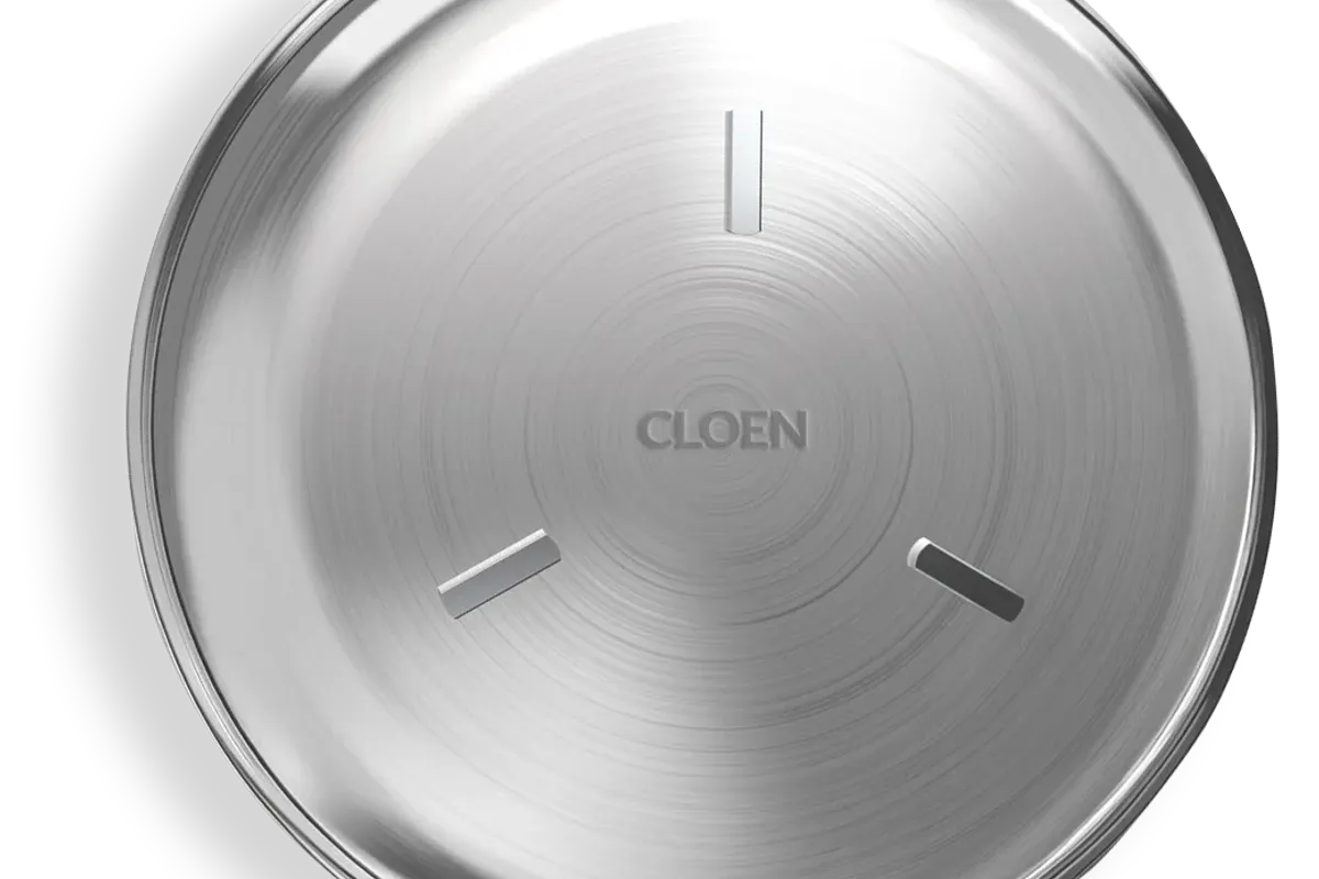 Menaje de inducción CLOEN sobre encimera continua